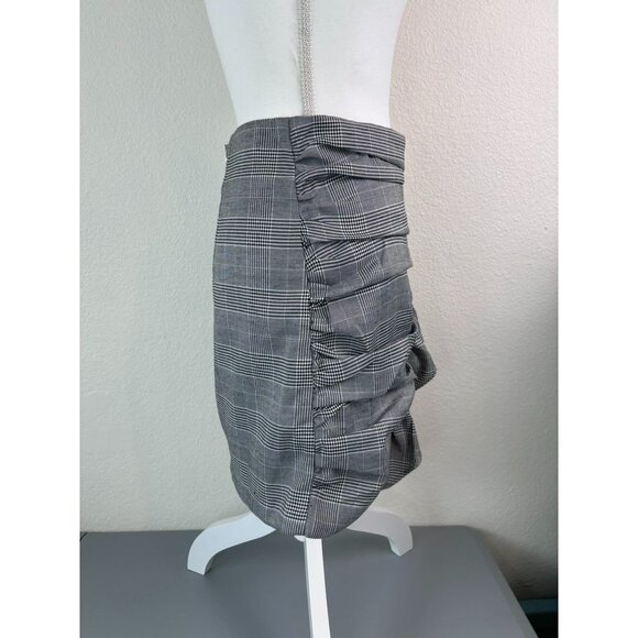 The Jetset Diaries women's medium houndstooth ruffle a-line mini skirt NWT - Picture 4 of 9